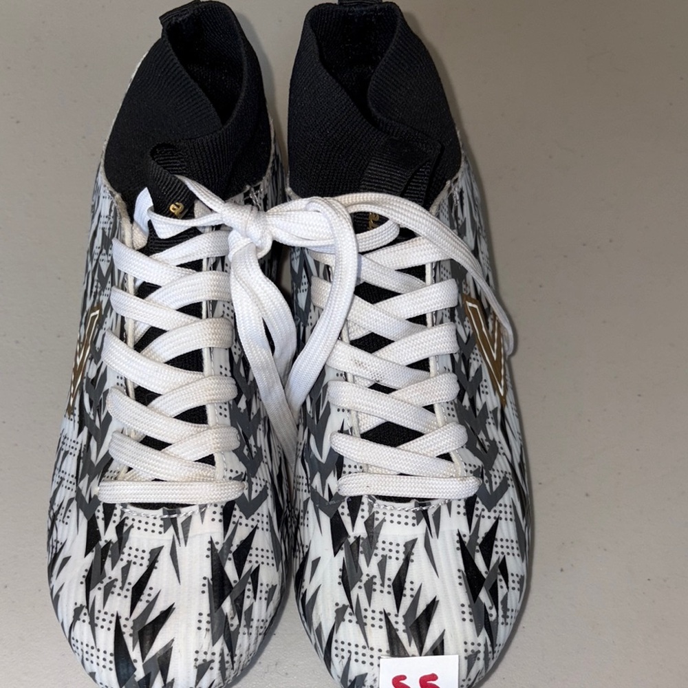 Dynamic Black and White Athletic Shoes